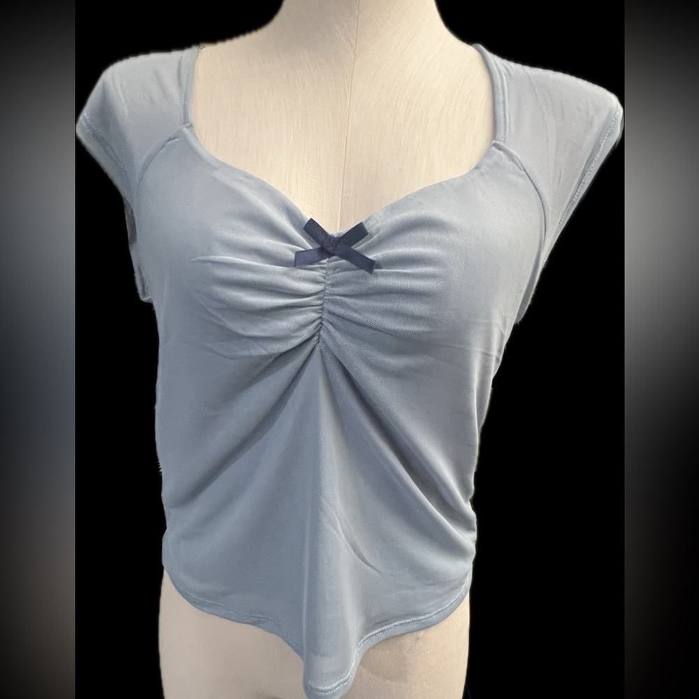 Frankie & Skylar Blue Baby Doll Top